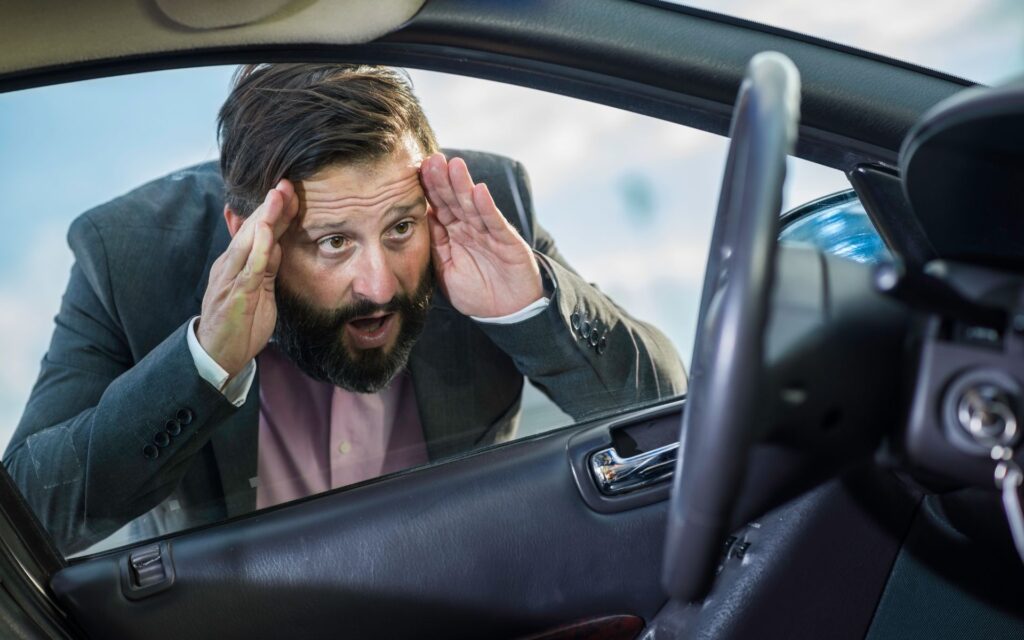 Men Left his keys in the car